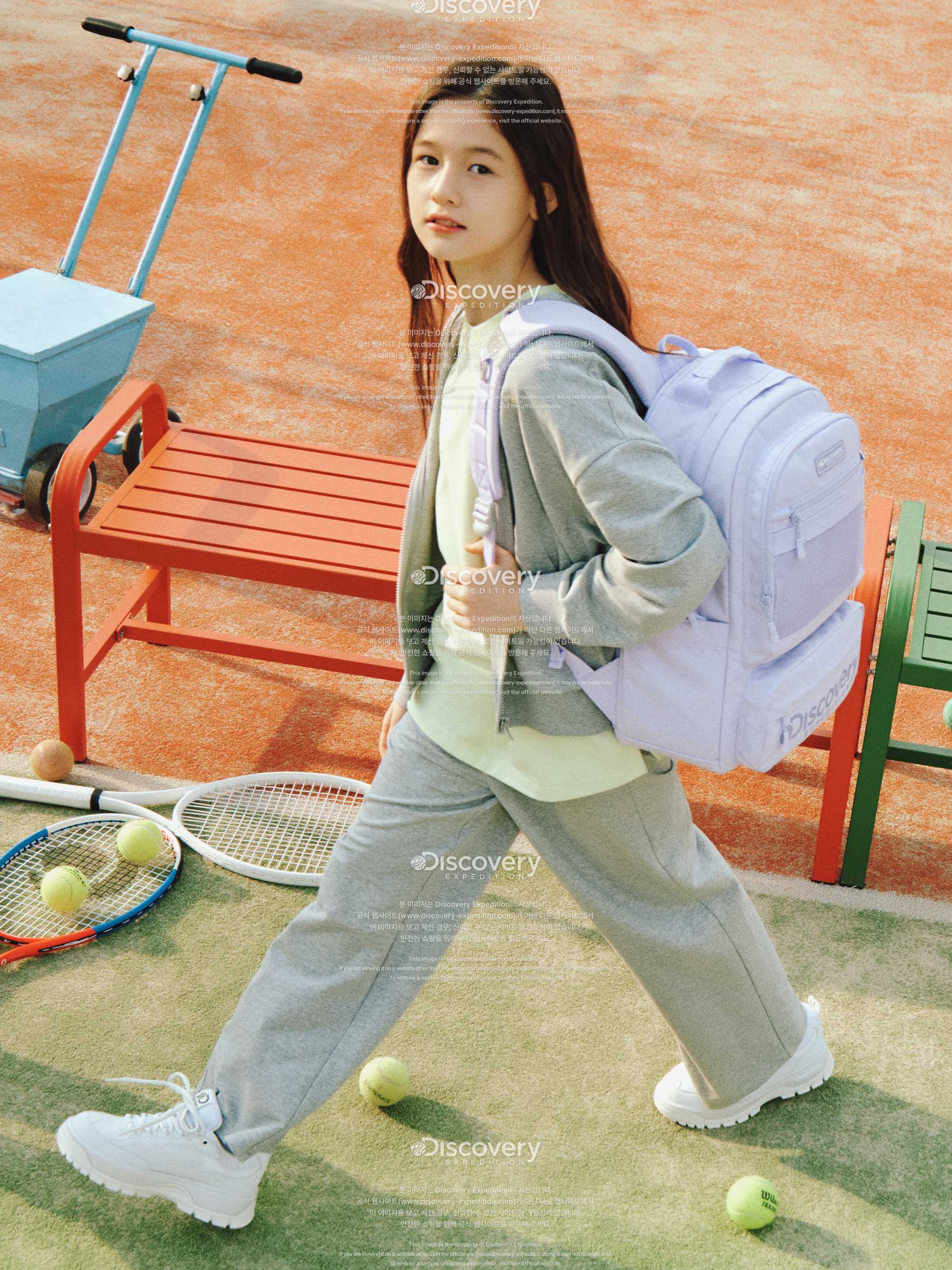 키즈 여아 와이드 트레이닝 팬츠