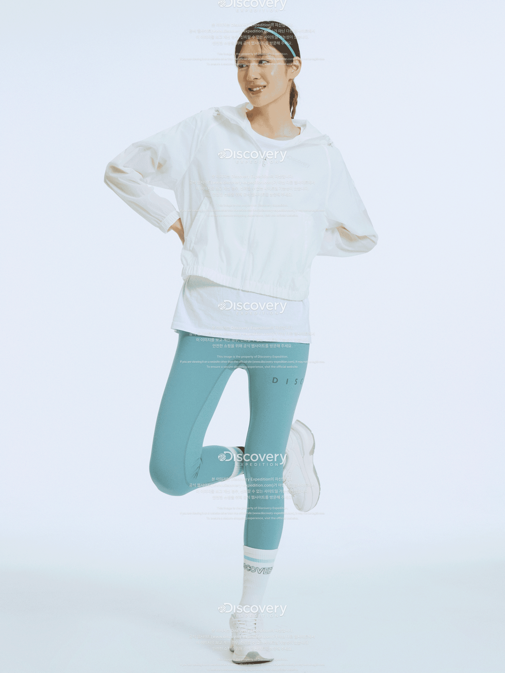 플렉스 아이스 9부 여성 레깅스
